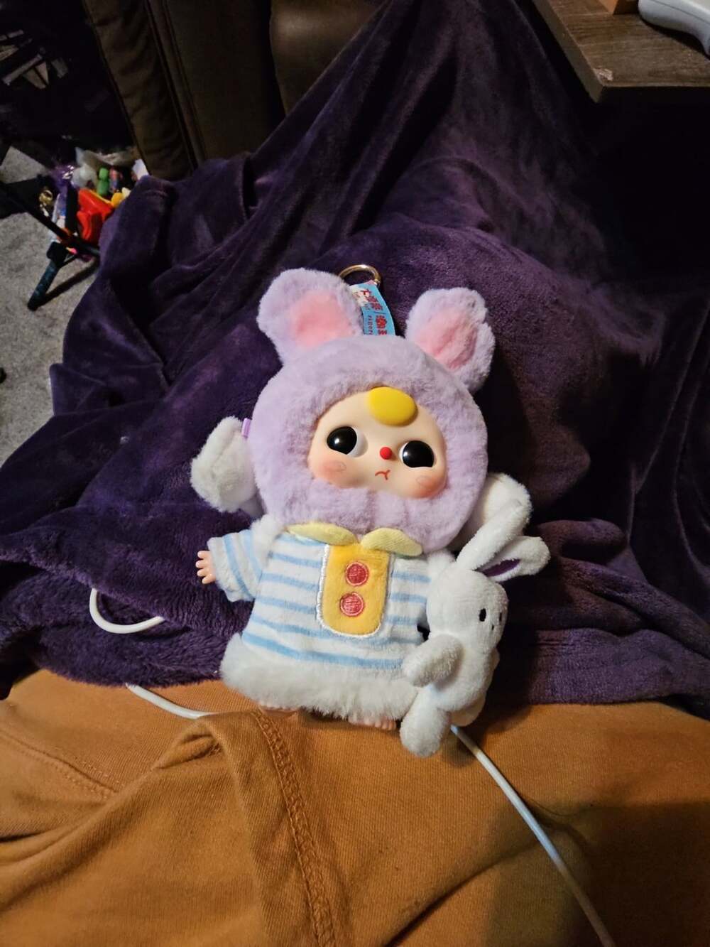 Baby Three Sweet Dreams Series Plush Blind Box Rabbit Keychain